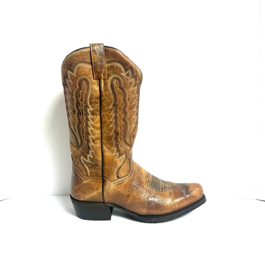 Dan Post Mens 13” Barrett Western Boot Tan Size 10 D(M)